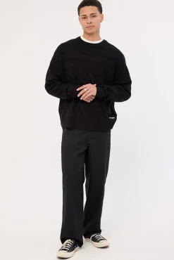 Lifted Spirits Crew Knit Black
