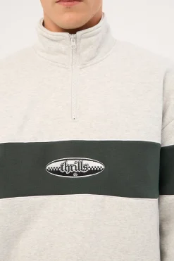 Lifted Spirits Quarter Zip Fleece Snow Marle