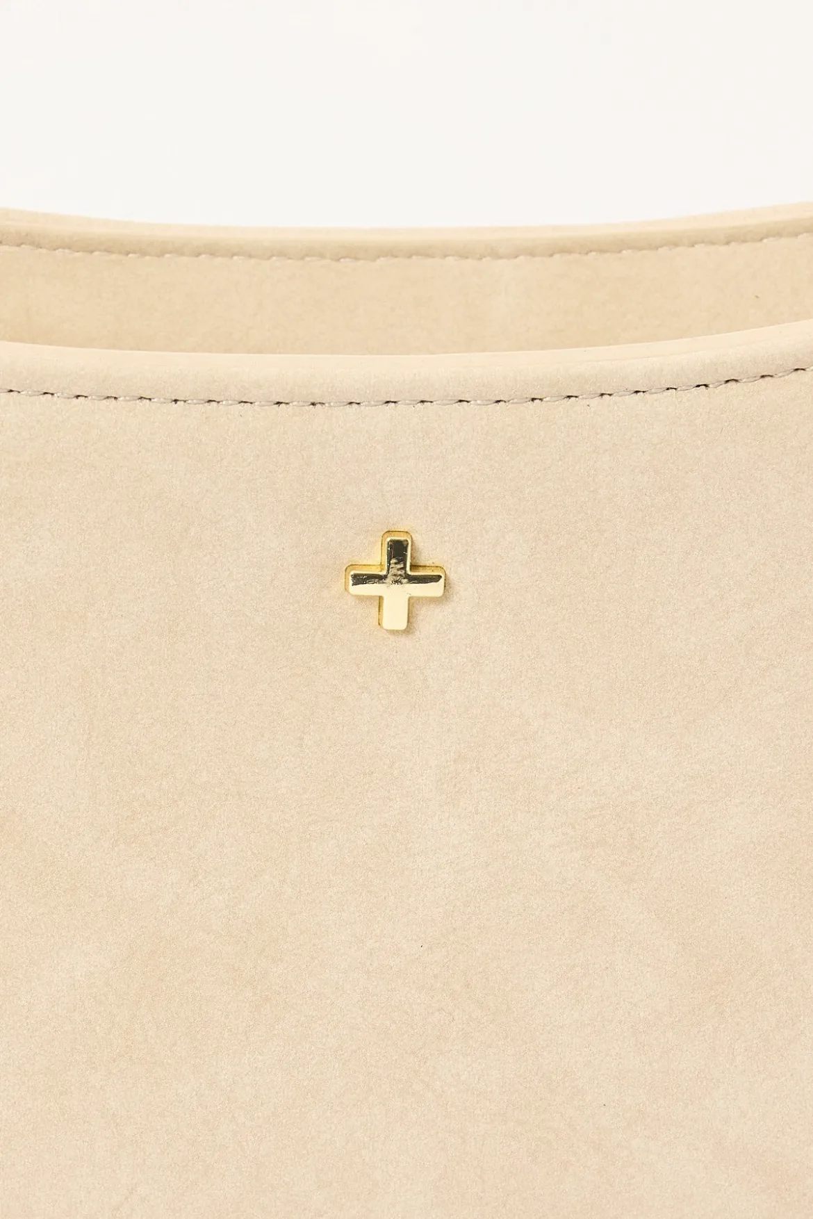 Lilu Shoulder Bag Beige Suede PU