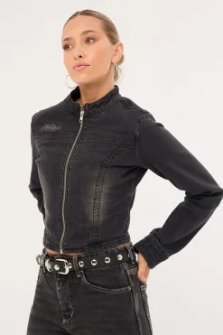 Limitless Denim Jacket Washed Black