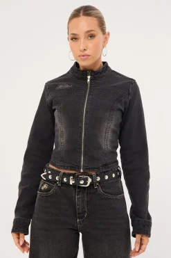 Limitless Denim Jacket Washed Black