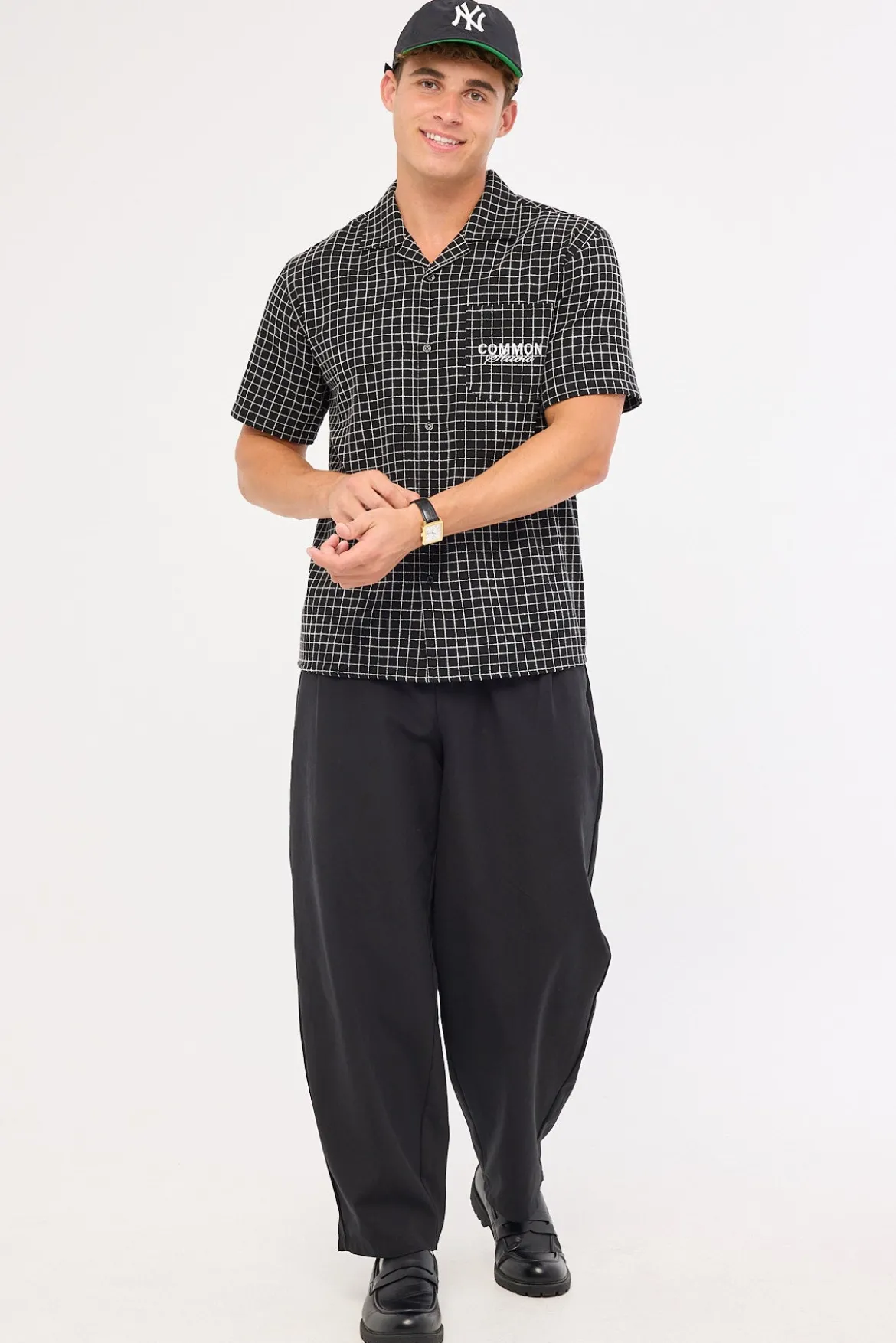 Lineup Resort Shirt Black Check