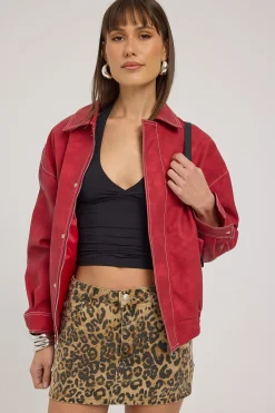 Lira Low Rise Leopard Mini Skirt Leopard