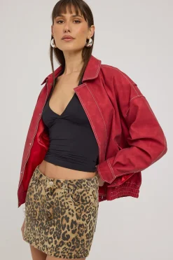 Lira Low Rise Leopard Mini Skirt Leopard