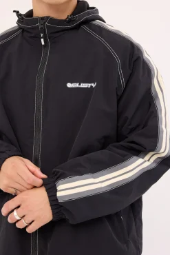Lock Out Hooded Jacket Black