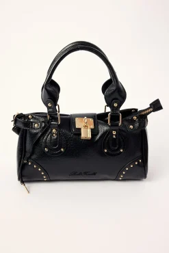 LOCKED UP SHOULDER BAG Washed Black