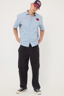 Lonestar Elastic Cargo Pant Black Rinse
