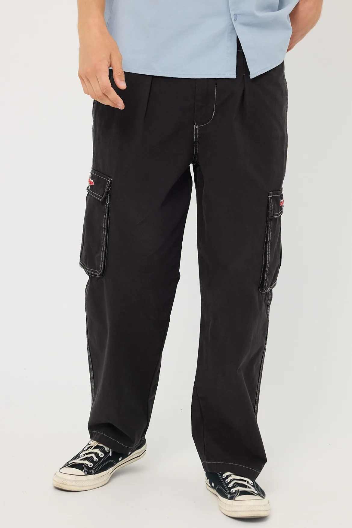 Lonestar Elastic Cargo Pant Black Rinse