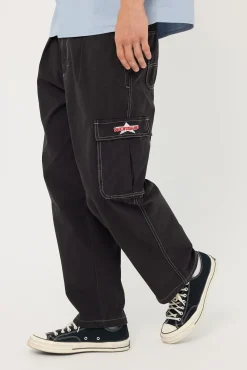 Lonestar Elastic Cargo Pant Black Rinse