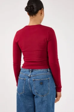 Long Sleeve Tee Burgundy