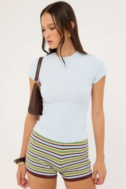Longline Baby Tee Blue