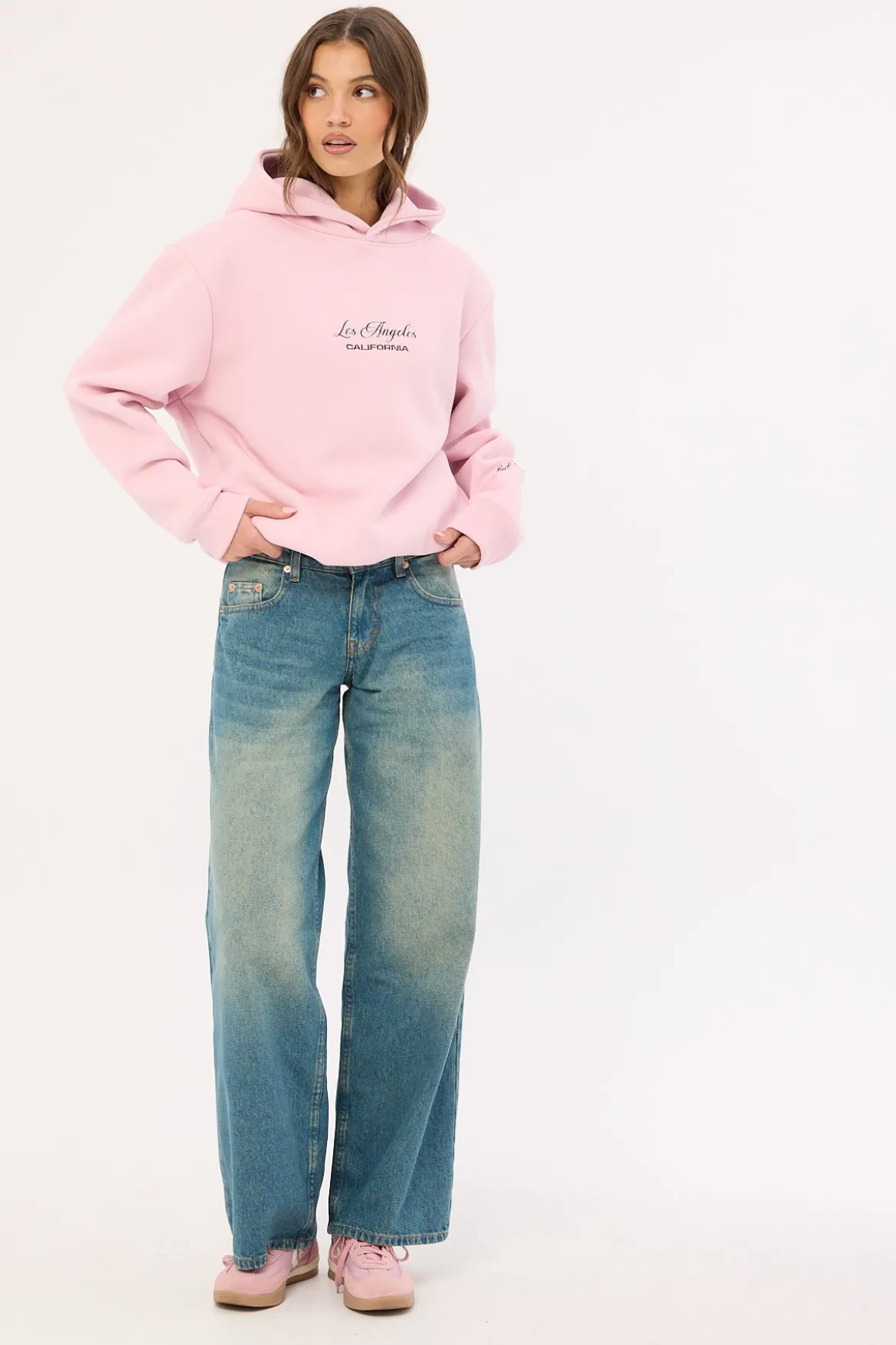 Los Angeles 95 Hoodie Pink