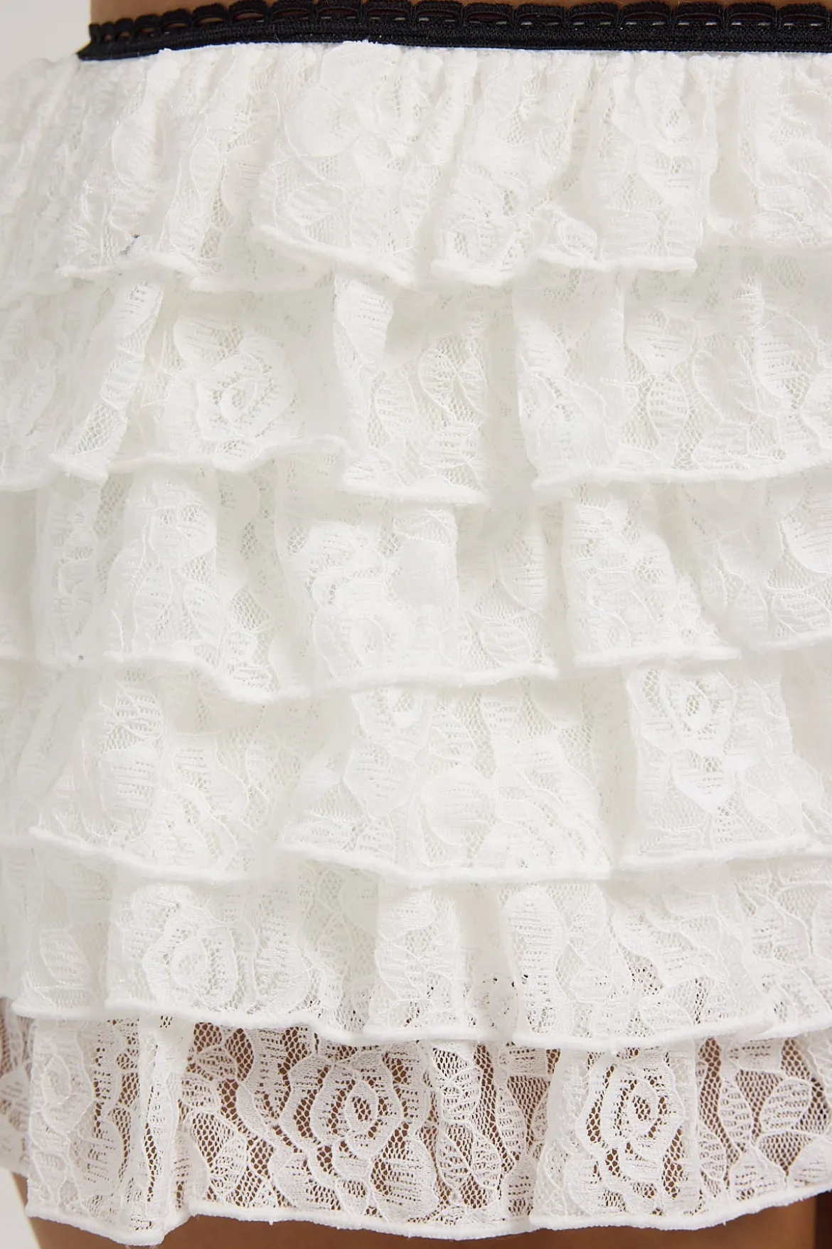 Lottie Lace Mini Shorts White