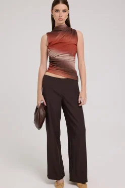 Louise Low Rise Pant Brown