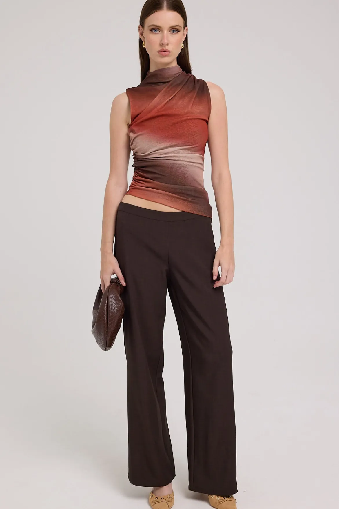 Louise Low Rise Pant Brown