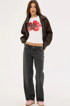 Low Baggy Jean Asphalt