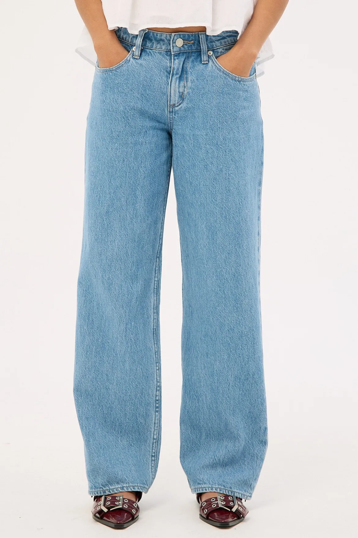 Low Baggy Petite Jean Blue Monday