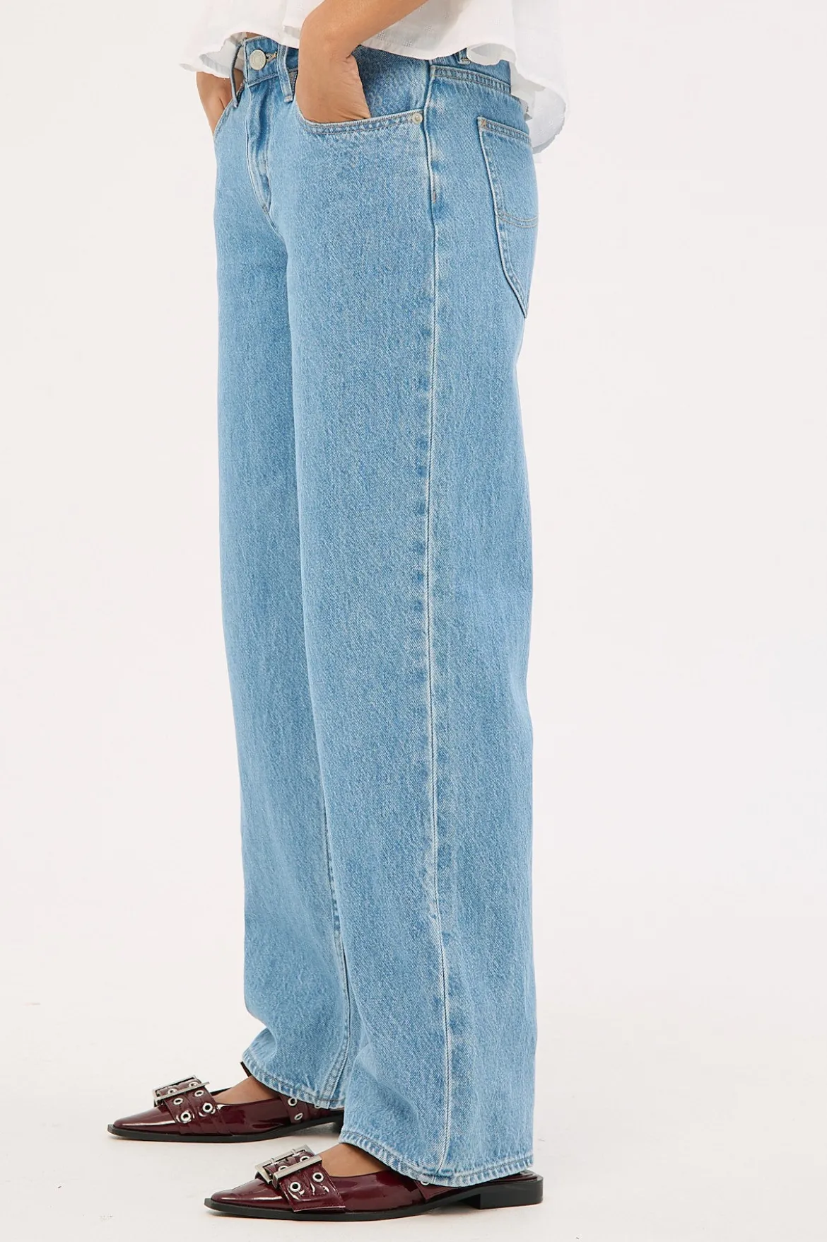 Low Baggy Petite Jean Blue Monday