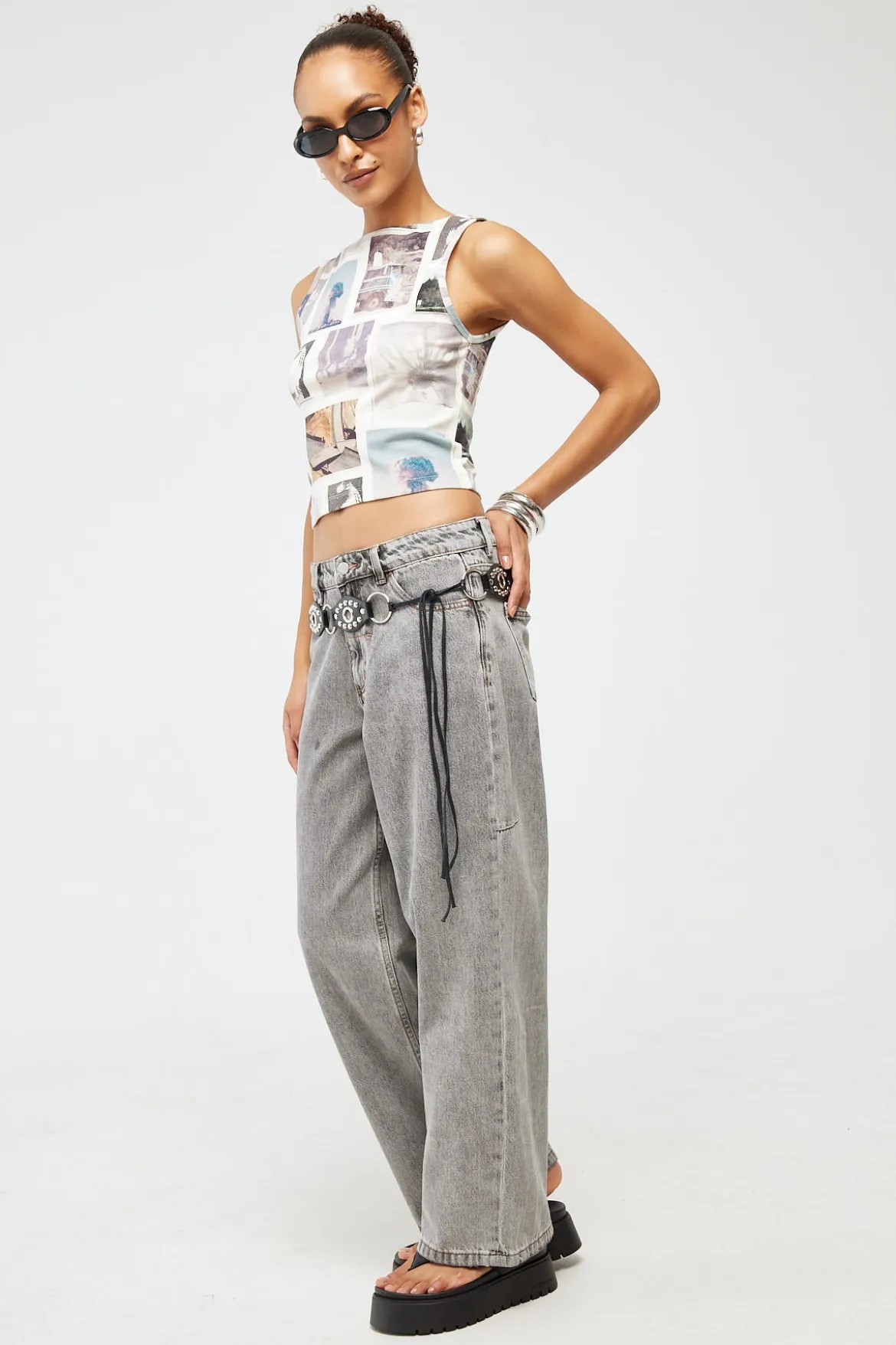 Low Billie Baggy Jean Washed Grey
