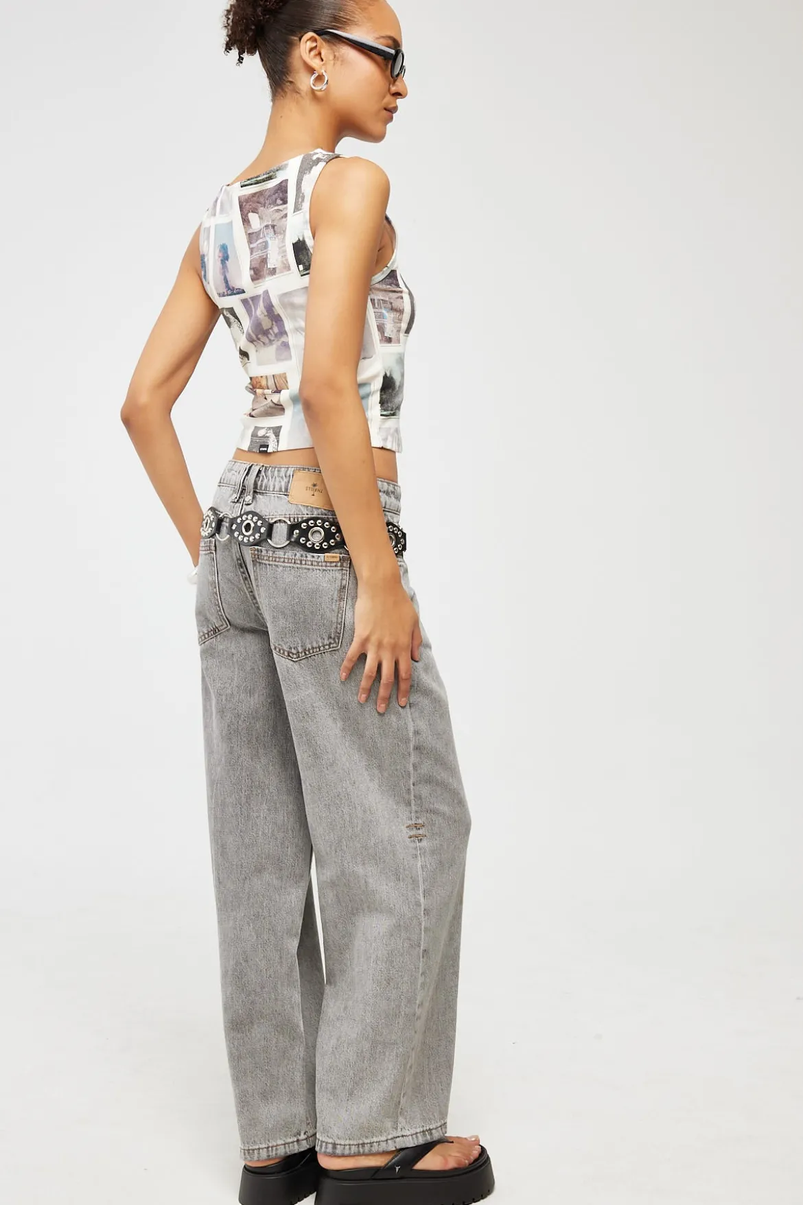 Low Billie Baggy Jean Washed Grey