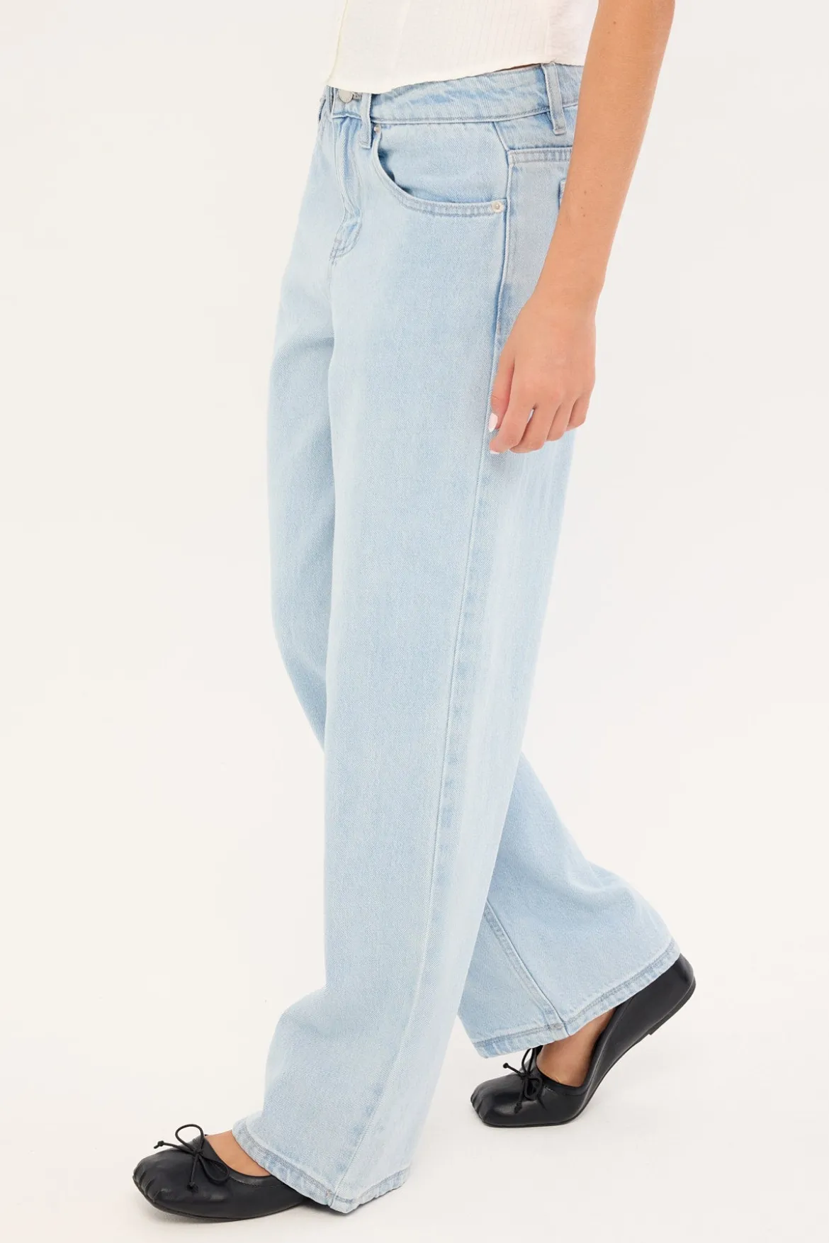 Low Rise Baggy Jean Light Blue Denim
