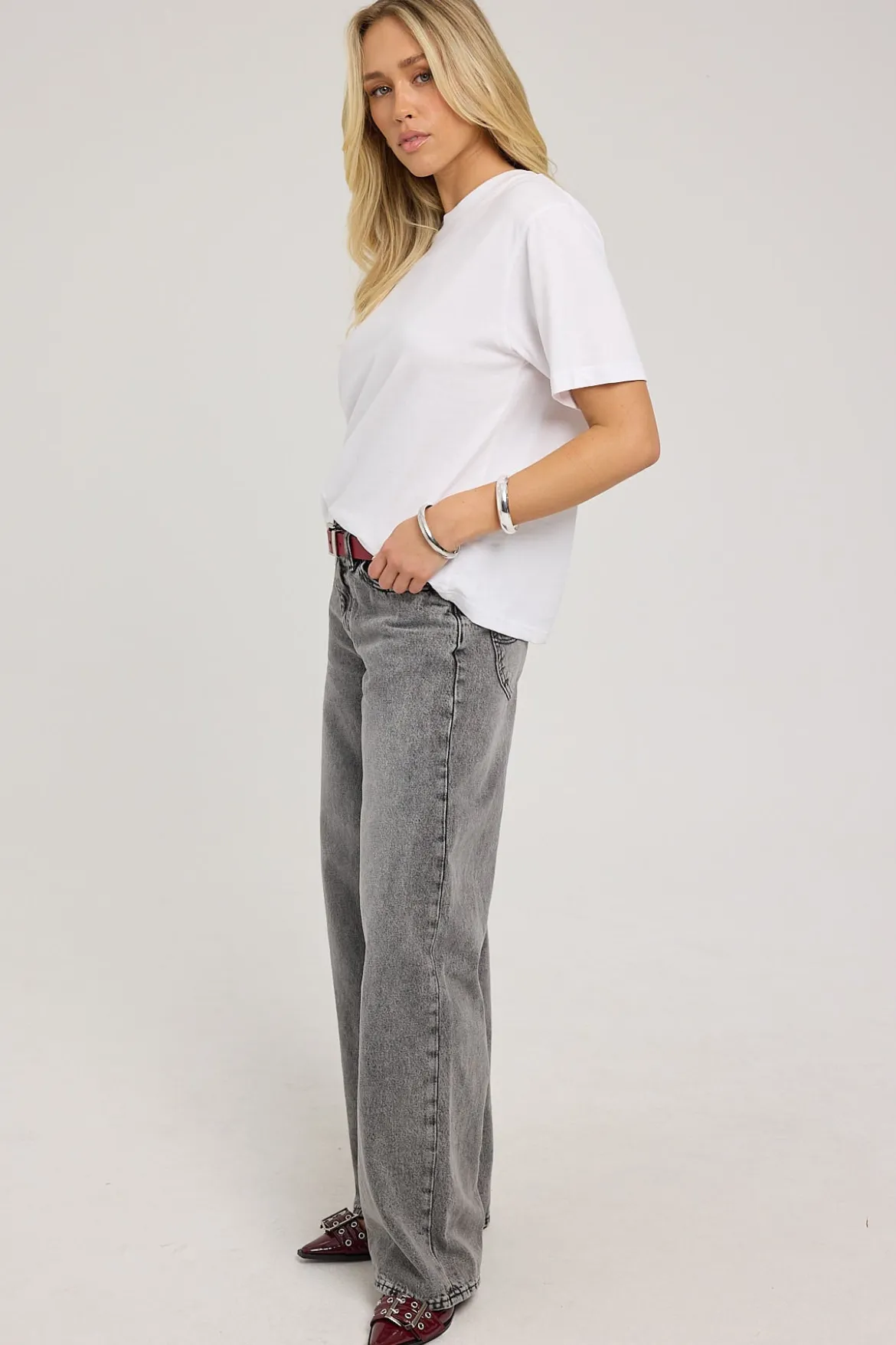 Low Slouch Jean Charcoal Mist