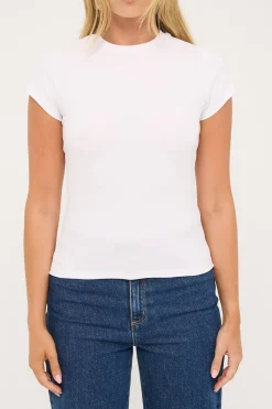 L&t Basic Cotton Baby Tee White