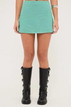L&t Margot Skort Green Stripe