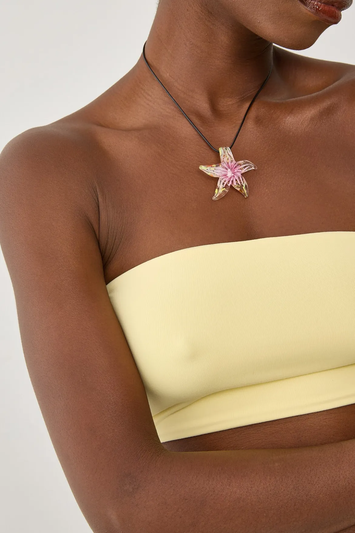 L&t Strapless Bralette Lemon