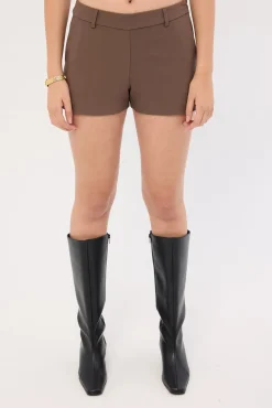 Luca Low Rise Shorts Taupe