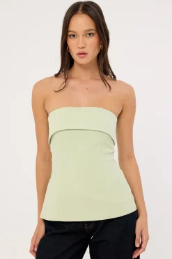 Luca Strapless Long Line Top Mint