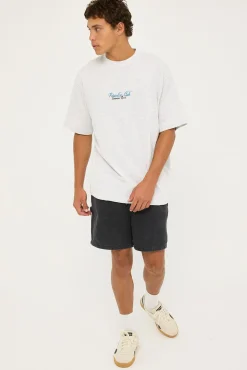 Lucas Elastic Waist Carpenter Short Washed Black