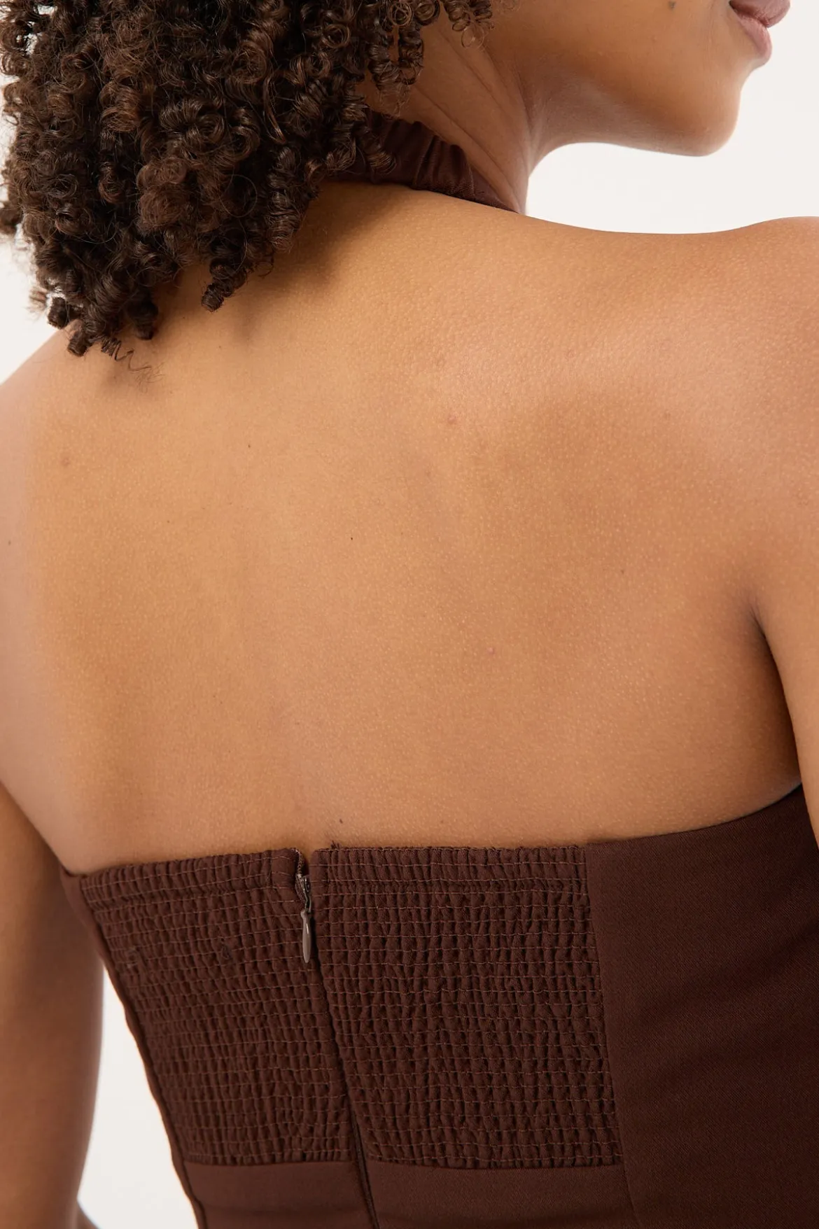 Luella Halter Suiting Top Brown