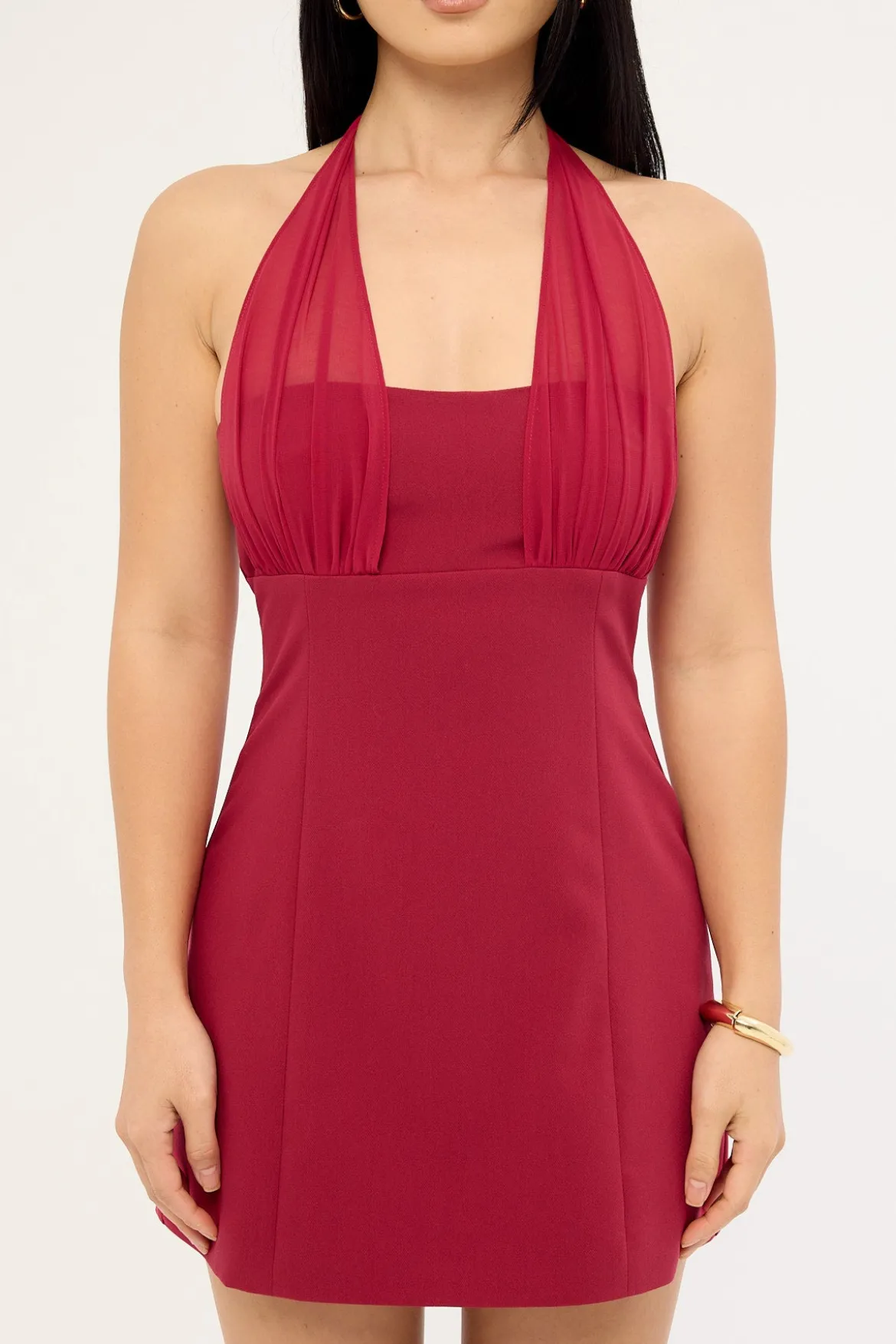 Lula Halter Mini Dress Red