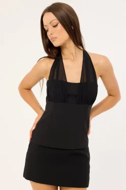 Lula Halter Top Black