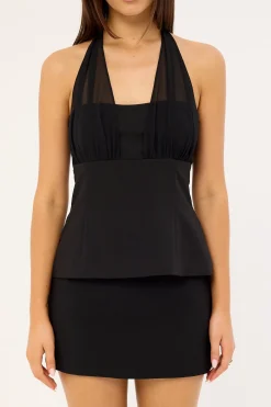 Lula Halter Top Black