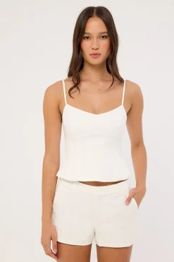 Lula Low Rise Shorts White