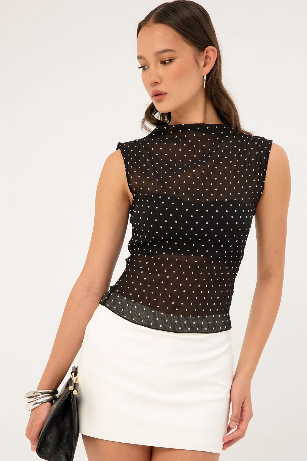 Lulu Mid Rise Skort White