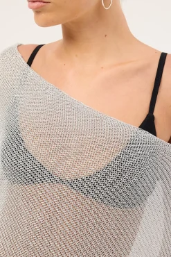Luminous Poncho Silver