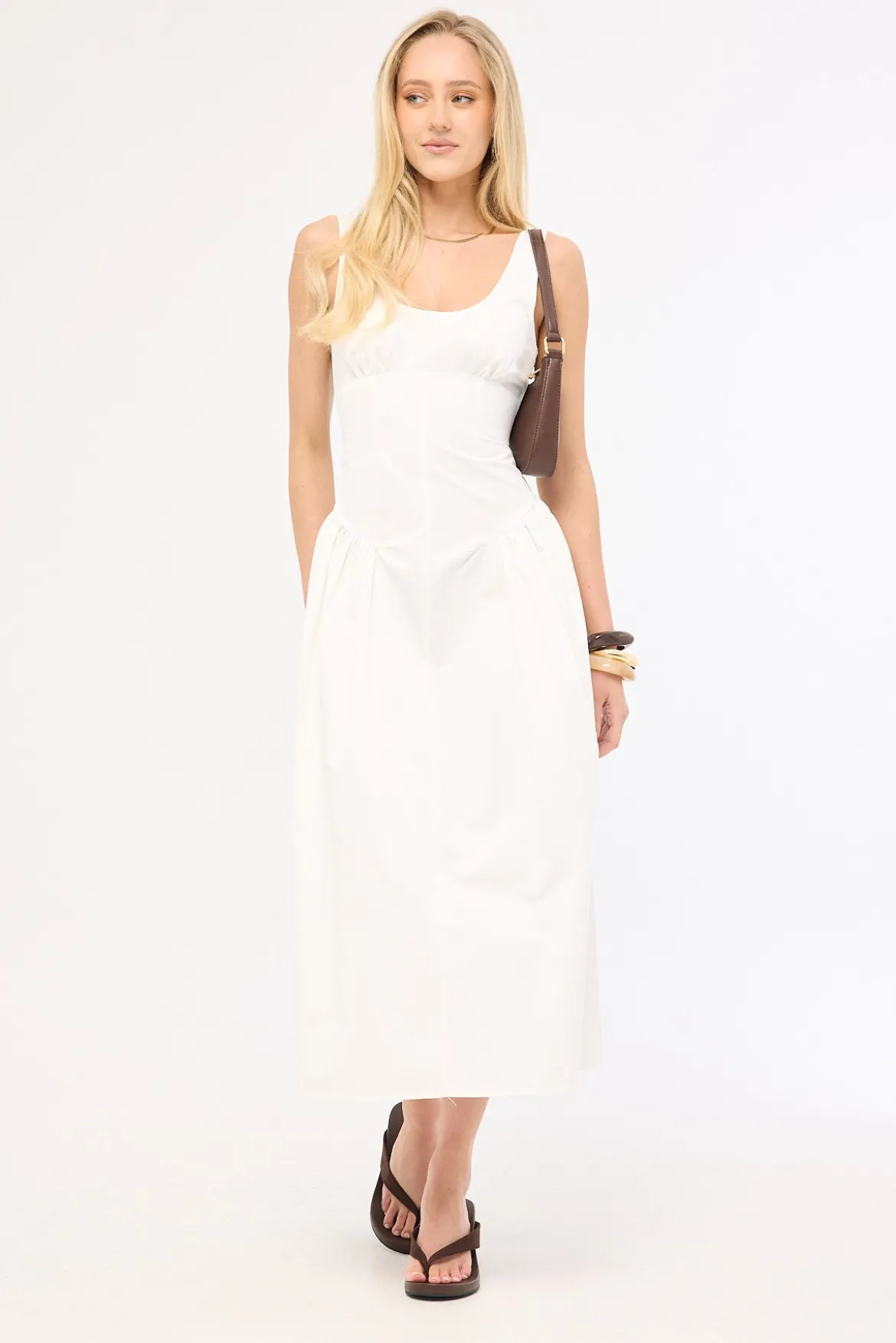 Luna Rosa Maxi Dress Porcelain