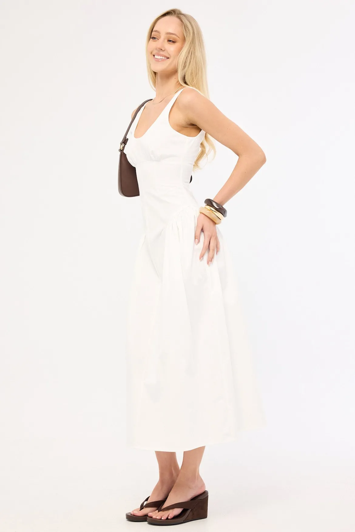 Luna Rosa Maxi Dress Porcelain