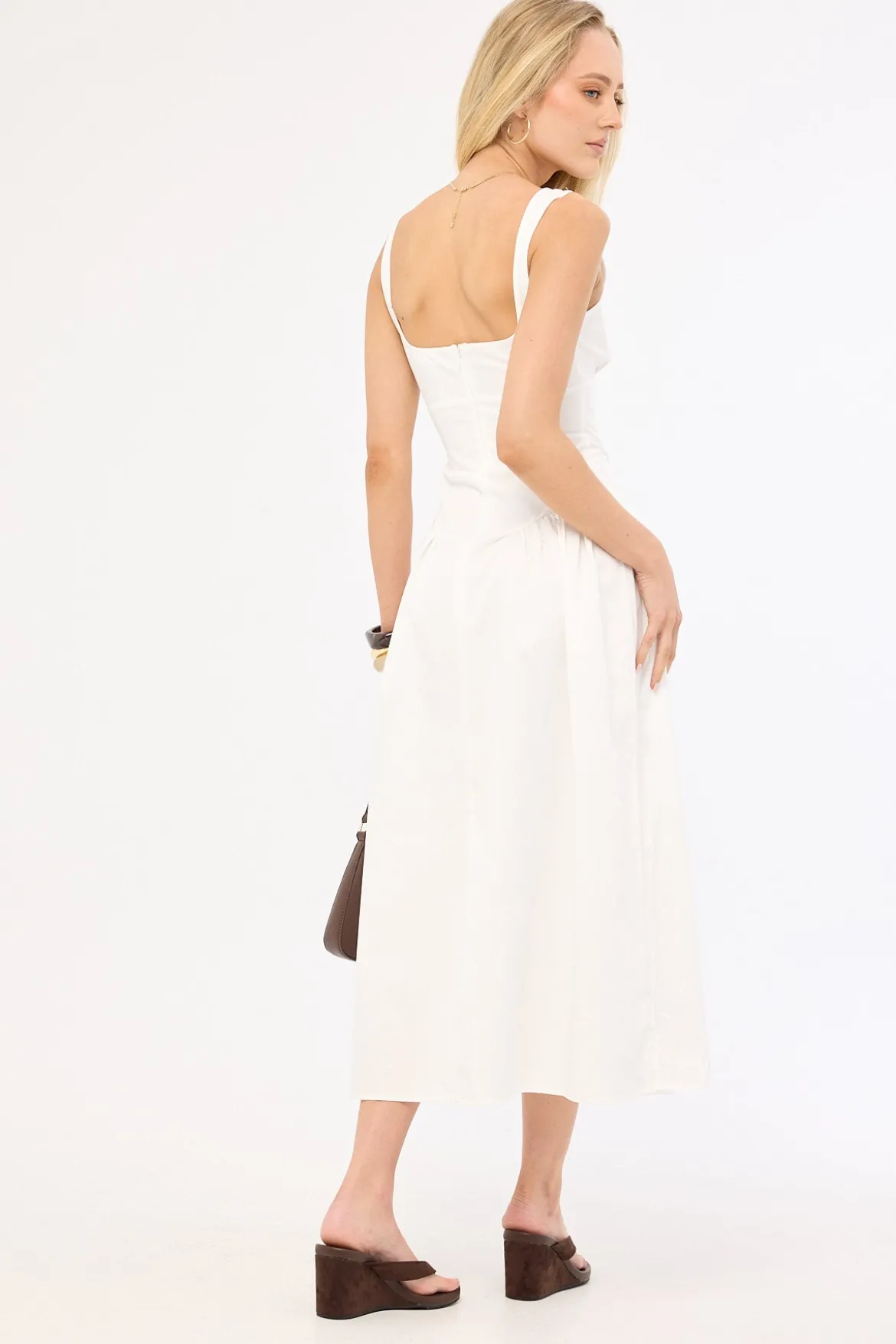 Luna Rosa Maxi Dress Porcelain