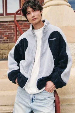 Lunar Sherpa Jacket Navy/Grey