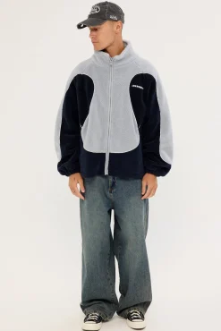 Lunar Sherpa Jacket Navy/Grey
