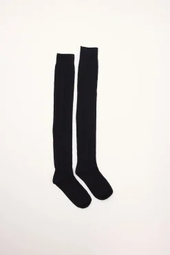 Lush Knee High Socks Black