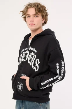 LV-Raiders Coach Zip Hoodie Jet Black