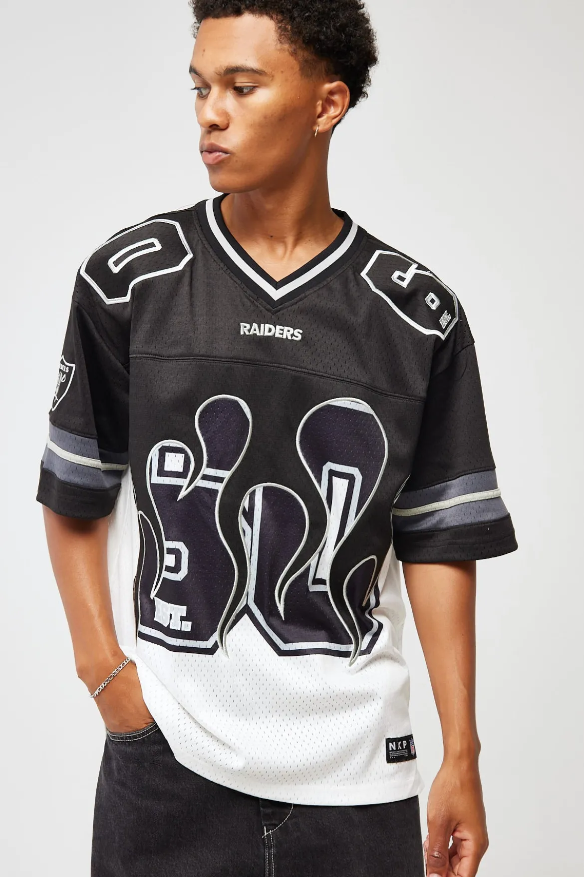 LV-Raiders Flame Jersey Black/White