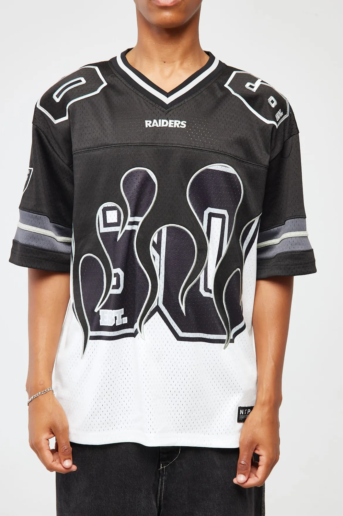 LV-Raiders Flame Jersey Black/White