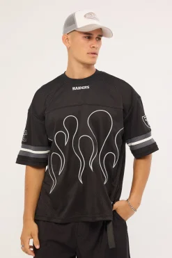 LV-Raiders Flame Tee Black