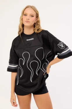 LV-Raiders Flame Tee Black